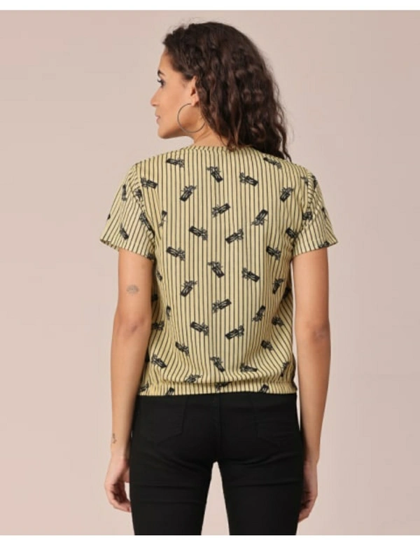 Bold & Classic Polyster T-shirt  - Multicolour, M
