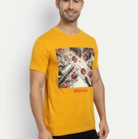 Tom Hiddle T-shirt For Men - Yellow, Xl