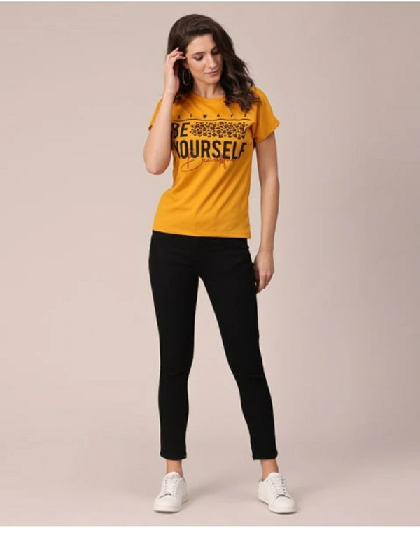 Bold & Classic Polyster T-shirt  - Yellow, M