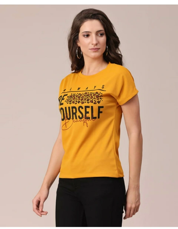 Bold & Classic Polyster T-shirt  - Yellow, M