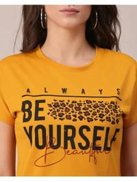Bold & Classic Polyster T-shirt  - Yellow, M