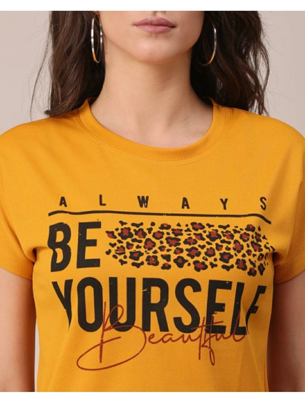 Bold & Classic Polyster T-shirt  - Yellow, M