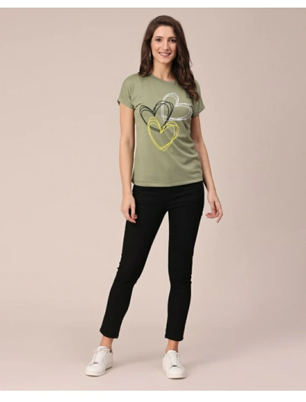 Bold & Classic Polyster T-shirt  - Olive, M