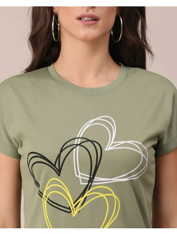 Bold & Classic Polyster T-shirt  - Olive, M
