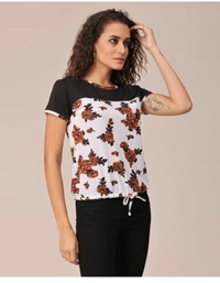 Bold & Classic Polyster T-shirt  - Multicolour, S