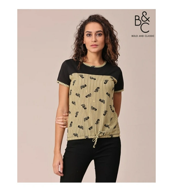 Bold & Classic Polyster T-shirt  - Multicolour, M