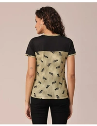 Bold & Classic Polyster T-shirt  - Multicolour, M