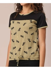 Bold & Classic Polyster T-shirt  - Multicolour, M