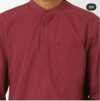 Netplay Short Kurta - Maroon, M