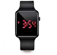 IND  Digital Watch - For Boys & Girls  - Black, Free