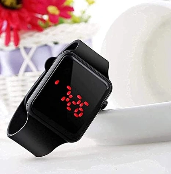 IND  Digital Watch - For Boys & Girls  - Black, Free