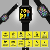 ZEB  ZEBRONICS ZEB-FIT8200CH Smartwatch  - Black, Free Size