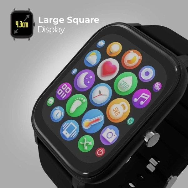 ZEB  ZEBRONICS ZEB-FIT8200CH Smartwatch  - Black, Free Size
