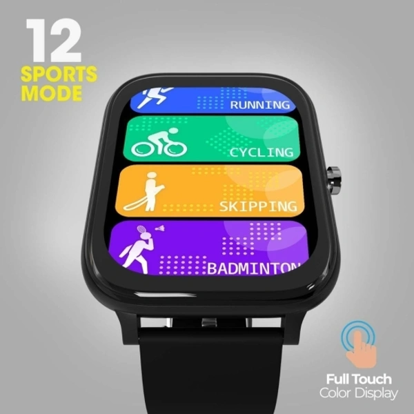 ZEB  ZEBRONICS ZEB-FIT8200CH Smartwatch  - Black, Free Size