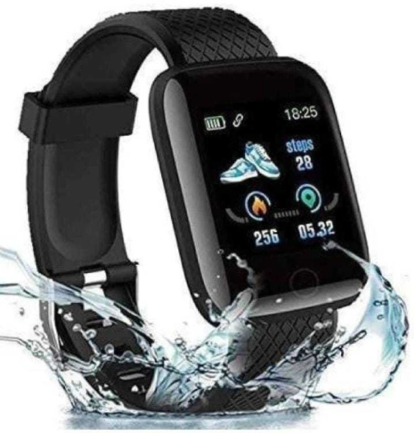 Remaxa Health Tracker Waterproof Digital Smartwatch For Men & Women  - Black, Free Size