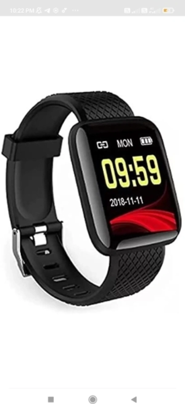 Remaxa Health Tracker Waterproof Digital Smartwatch For Men & Women  - Black, Free Size
