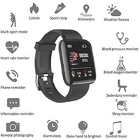 Remaxa Health Tracker Waterproof Digital Smartwatch For Men & Women  - Black, Free Size
