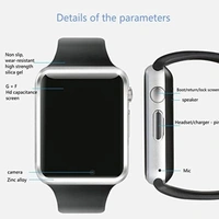 CA1 Calvin A1 Full Touch Screen Bluetooth Smartwatch Support Sim Card - Black Blue Yellow, Free Size