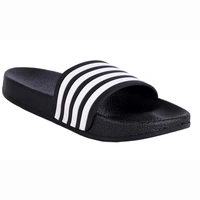 ShoeAdda Black Men Home Slides | Boys Casual Chappals. - Black Blue, Free Size