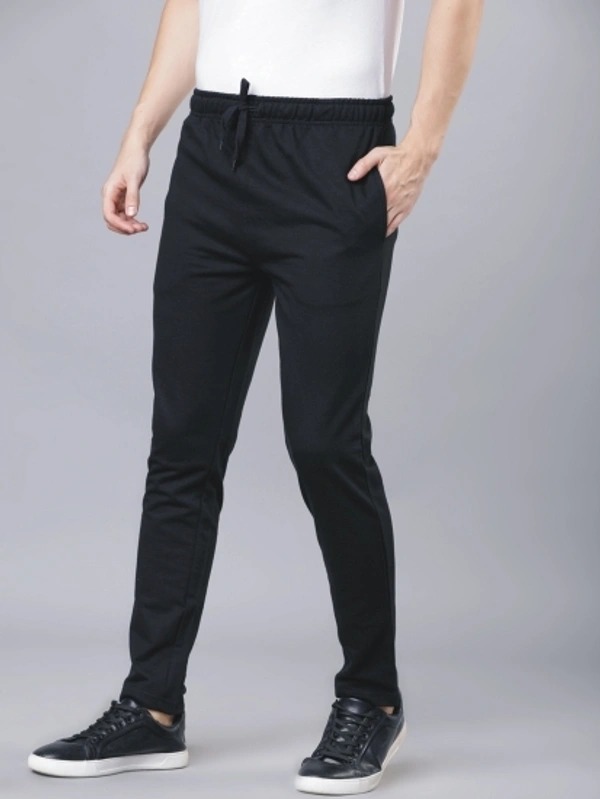 R Heaven Fashion Soild Men Black Track Pants  - Black, S M L XL XXL