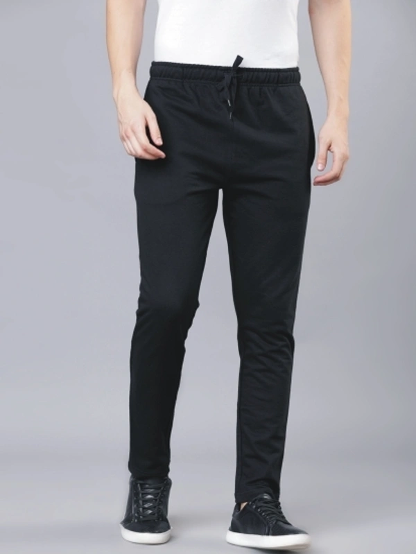R Heaven Fashion Soild Men Black Track Pants  - Black, S M L XL XXL