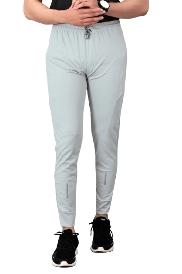 Dolvia Soild Men Grey Track Pants  - White, S M XL XXL