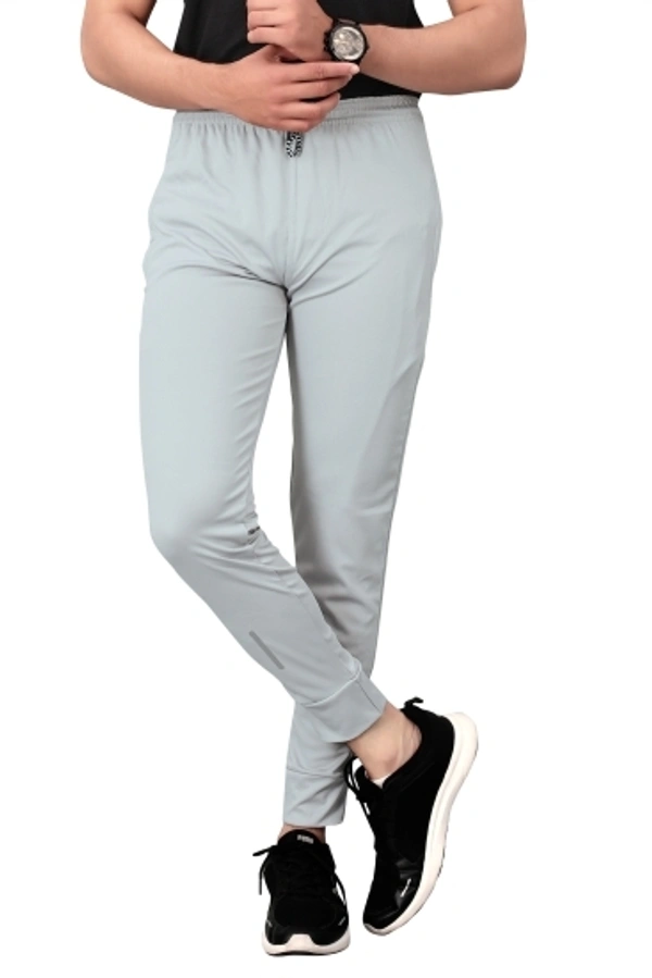 Dolvia Soild Men Grey Track Pants  - White, S M XL XXL