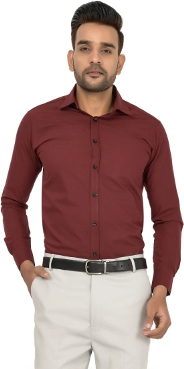 Men Checkered Casual Maroon Shirt - Maroon, S M L XL