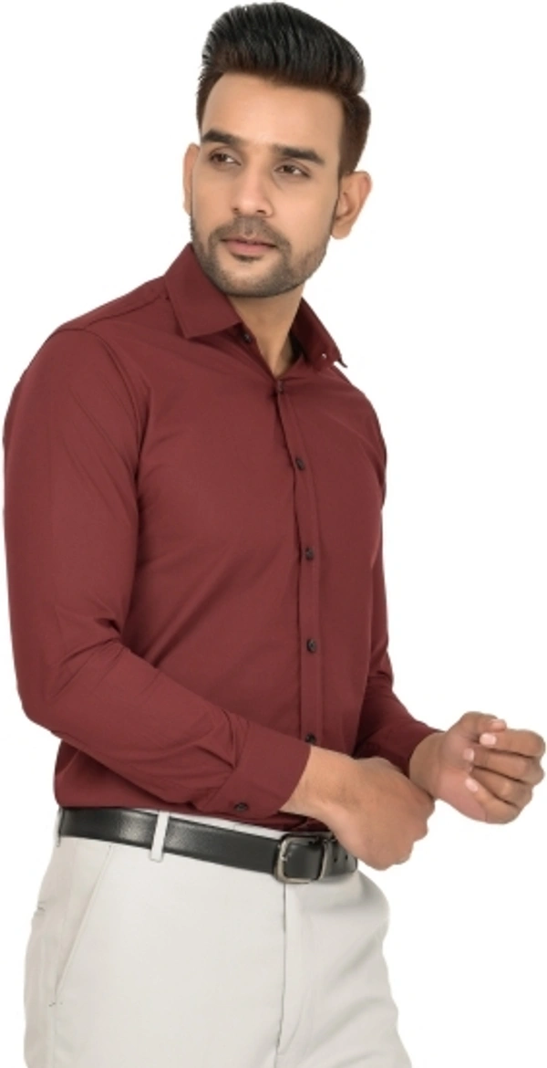 Men Checkered Casual Maroon Shirt - Maroon, S M L XL