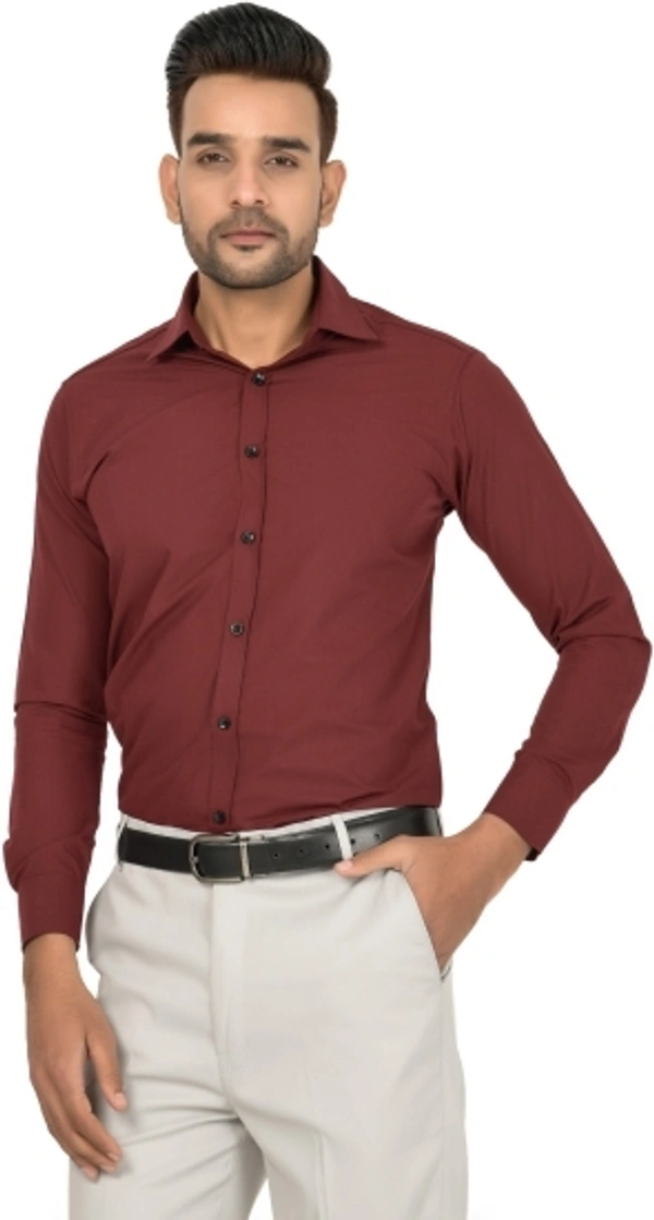 Men Checkered Casual Maroon Shirt - Maroon, S M L XL