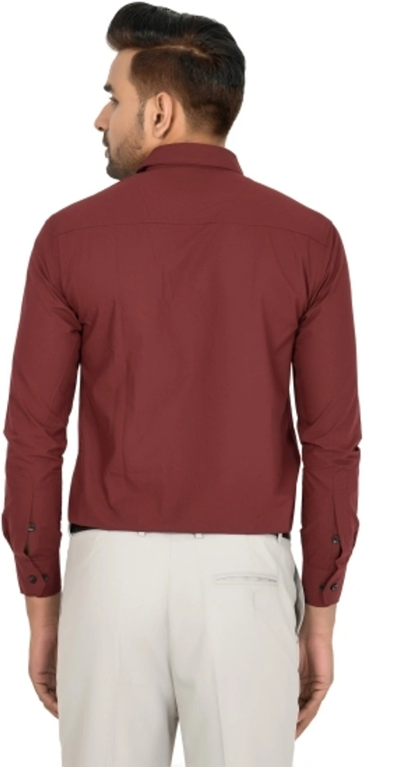 Men Checkered Casual Maroon Shirt - Maroon, S M L XL