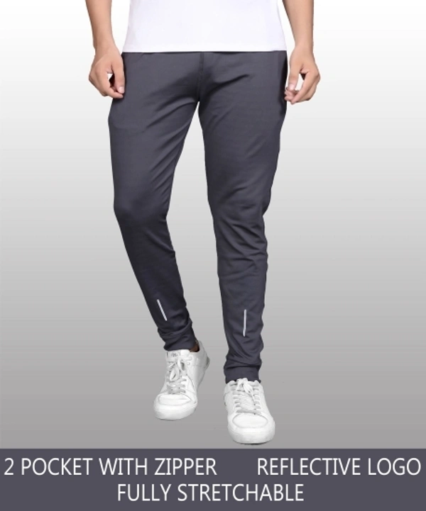 Foxter Soild Men Black , White Track Pants  - S M L XL, Black White