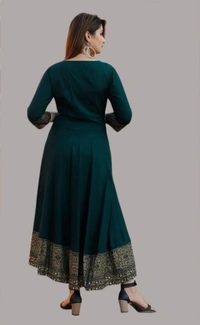 Skyasia Women Printed Anarkali Kurta - Blue, S M L XL XXL