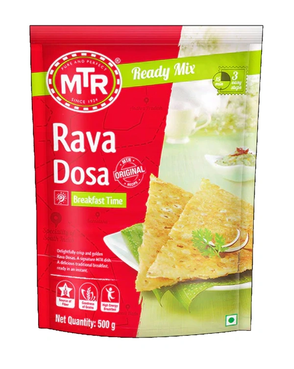 MTR READY MIX RAVA DOSA - 500 GRM