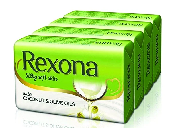REXONA COCONUT & OLIVE OILS SOAP - 75 GRM, 3+1