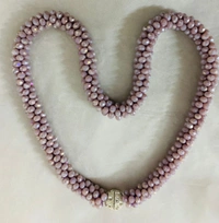 Lavender lilacs Russian Twist Necklace - Standard, Lavender lilac