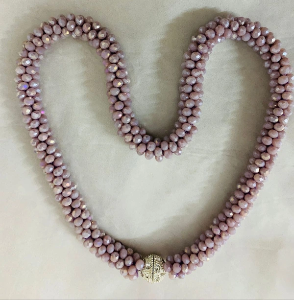 Lavender lilacs Russian Twist Necklace - Standard, Lavender lilac