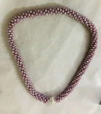 Lavender lilacs Russian Twist Necklace - Standard, Lavender lilac