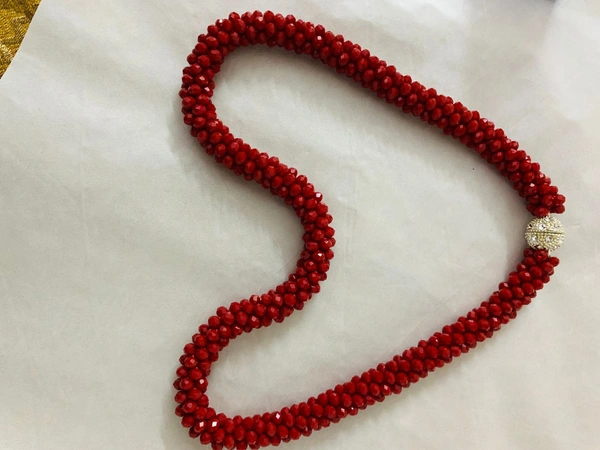 11:11 Red Necklace Crystal - FS, Bright Red
