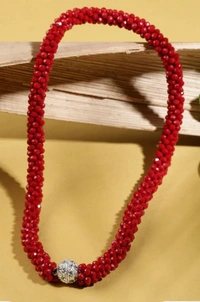 11:11 Red Necklace Crystal - Red, Standard