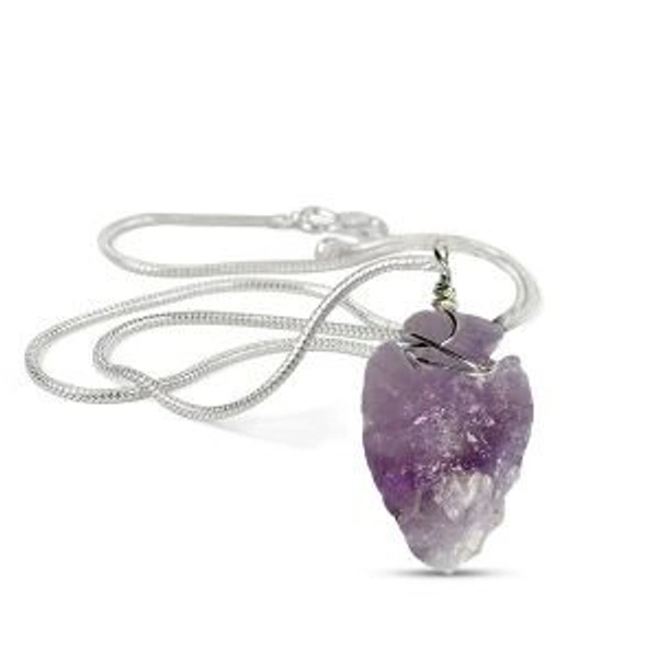 Little Cluster/Raw Amethyst pendent