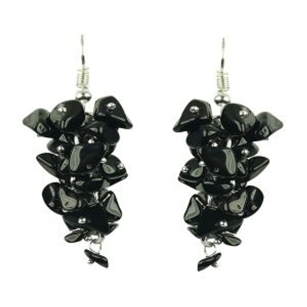 Black Tourmaline Danglers
