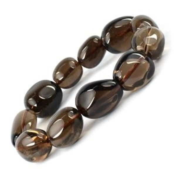 Smokey Quartz Tumbled Bracelet