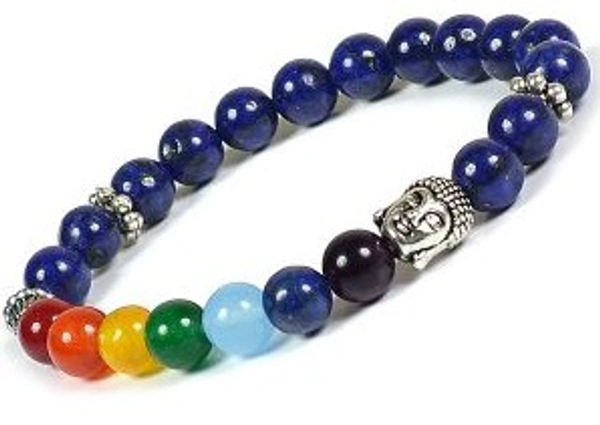 Lapis Lazuli 7 Chakra Buddha Charm