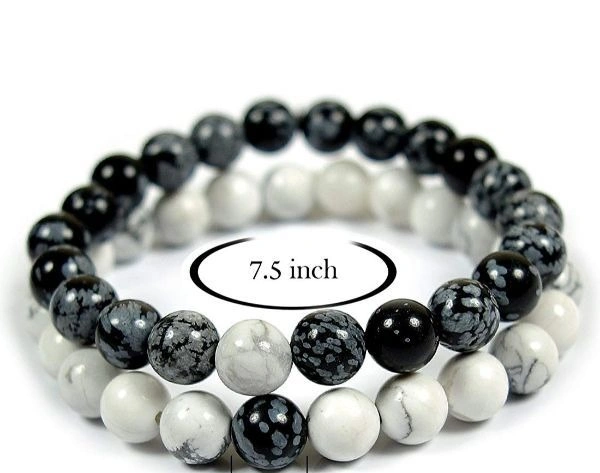 Couple Band (Stability) Snowflake & Howlite 