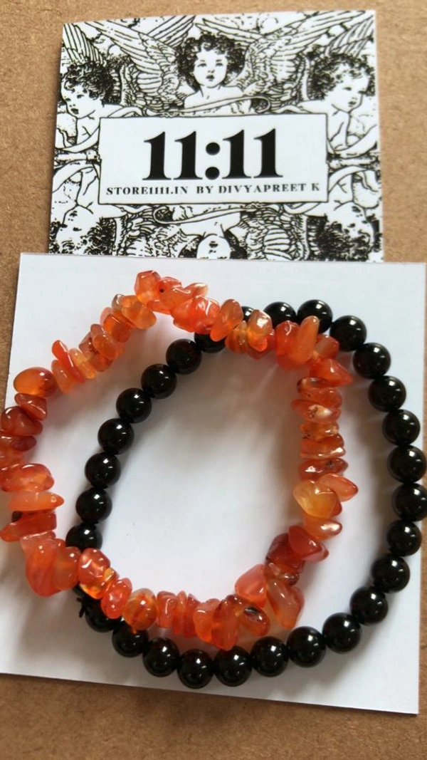 Red Carnelian Chip Bracelet - Red