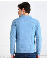 Trendy Modern Men JacketsName: Trendy Modern Men JacketsFabric: DenimSleeve Length: Long SleevesPattern: SolidNet Quantity (N): 1Sizes:S (Length Size: 26 in) M (Length Size: 27 in) L (Length Size: 27 in) XL (Length Size: 27 in) Country of Origin: India - S