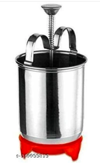 Mendu WADA Maker, WADA Machine| Medu Vada Maker with Stand, mendu WADA Machine, mendu vada Maker Without Any Hassle for Perfectly Shaped & Crispy Medu WADA (Pack of 1)Name: Mendu WADA Maker, WADA Machine| Medu Vada Maker with Stand, mendu WADA Machine, mendu vada Maker Without Any Hassle for Perfectly Shaped & Crispy Medu WADA (Pack of 1)Material: Stainless SteelProduct Breadth: 0.