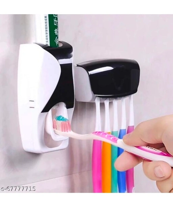 MILAN ENTERPRISE Toothbrush Holder with Cover Automatic Toothpaste Dispenser Set Dustproof with 3M Sticky Suction Pad Wall Mounted Kids Hands Free Toothpaste Squeezer for Washroom (MULTICOLOR)Name: MILAN ENTERPRISE Toothbrush Holder with Cover Automatic Toothpaste Dispenser Set Dustproof with 3M Sticky Suction Pad Wall Mounted Kids Hands Free Toothpaste Squeezer for Washroom (MULTI