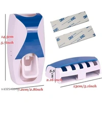 Plastic Toothbrush Holder  (Multicolor, Wall Mount) SET OF 1Name: Plastic Toothbrush Holder  (Multicolor, Wall Mount) SET OF 1Material: PlasticNet Quantity (N): Pack of 1Product Length: 4 InchProduct Breadth: 4 InchProduct Height: 3 Inch? The organized toothbrush holder could hold up to 5 brushes, keep the toothbrush from air pollution and won't get moldy.? The toothpaste squeezer 